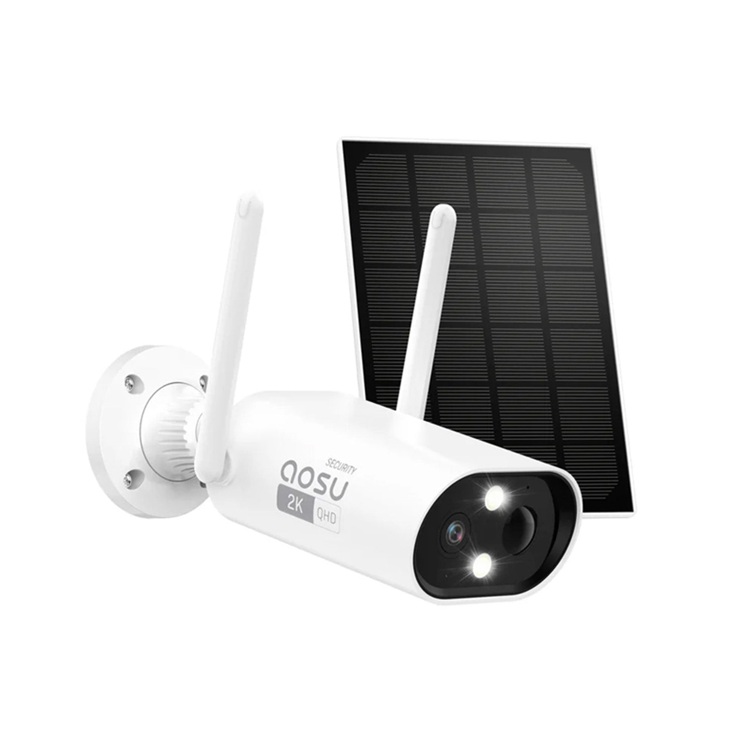 AOSU C8L 3MP, 2K Wi-Fi Solar Power Smart Camera, With 2 Way Talking, Full-Color Night Vision, Human Detection and Waterproof, Compatible With Alexa and Google Assistant