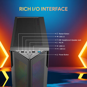 AQVIN-AQ20 Tower Gaming Desktop Computer PC, Intel Core i7 processor, 32GB RAM, 1TB - 2TB SSD, GeForce GTX 1660S/ RTX 3050/3060/4060, Windows 11 Pro, Gaming Keyboard & Mouse