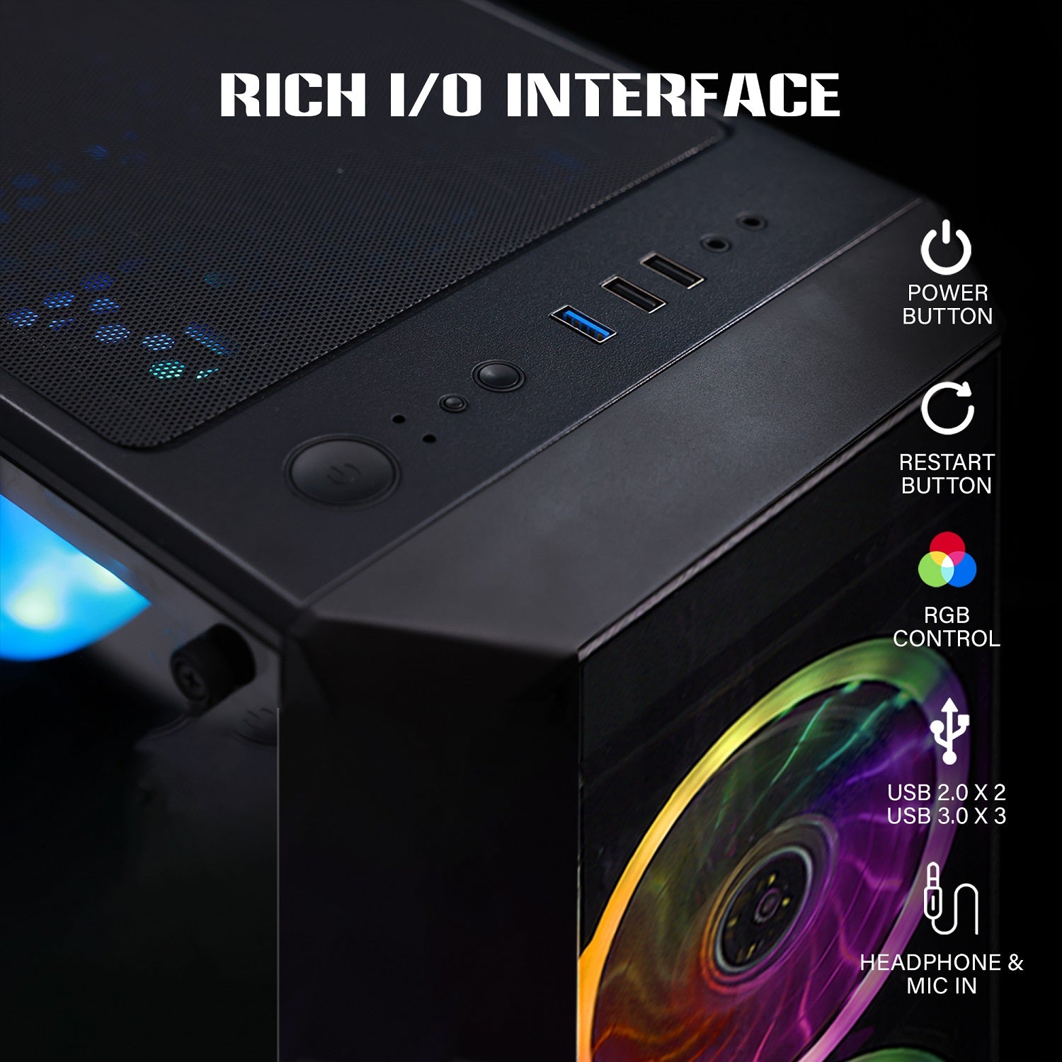 AQVIN Z-Force Gaming Desktop Tower PC/ 24 and 27 inch Curved Screen/ Intel Core i7 up to 4.60 GHz Processor/ RX 580, GTX 1660s, RTX 3050, 3060,5060/ 32GB DDR4 RAM/ 1TB - 2TB SSD/ WIFI/ Windows 11 Pro
