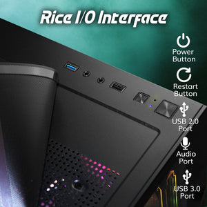 AQVIN NEON Windows 11 Pro Gaming PC - NVIDIA Graphics GeForce RTX 3050 6GB GDDR6, Intel Core i7 - 8th Gen Up to 4.60 GHz Processor, 32GB DDR4 RAM, 1TB NVMe SSD - 2TB NVMe SSD, RGB Keyboard Mouse
