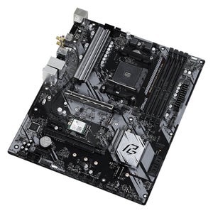 ASRock B550 Phantom Gaming 4/ac Motherboard - ATX - Support AMD Ryzen 3000G/ 4000G/ 5000G Series Desktop Processors,With DDR4 Up to 128GB Max Memory, HDMI
