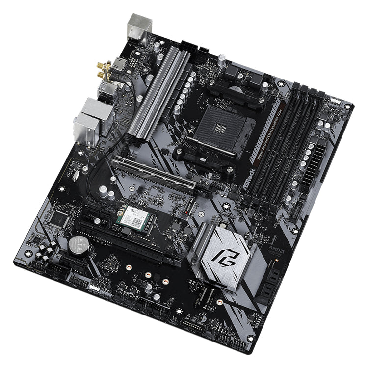 ASRock B550 Phantom Gaming 4/ac Motherboard - ATX - Support AMD Ryzen 3000G/ 4000G/ 5000G Series Desktop Processors,With DDR4 Up to 128GB Max Memory, HDMI