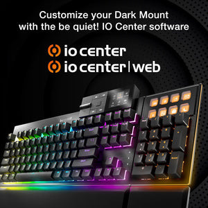 be quiet! Dark Mount (Silent Linear US) Mechanical Keyboard - Durable and ergonomic With Hot-swappable Numpad and Media Dock - BT001US