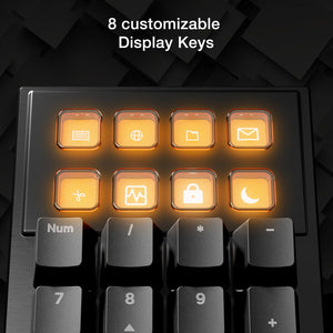 be quiet! Dark Mount (Silent Linear US) Mechanical Keyboard - Durable and ergonomic With Hot-swappable Numpad and Media Dock - BT001US