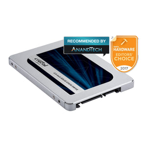 Crucial MX500 3D NAND SATA 2.5-inch 7mm | 1TB SSD Internal Solid State Drive - High-Performance Storage for Desktop and Laptop PCs - (CT1000MX500SSD1)