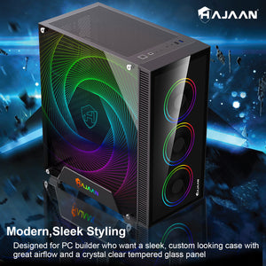 HAJAAN CYCLONIA Gaming PC – AMD Ryzen 5 5600G, Windows 11 Pro 64-bit