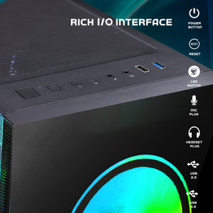 HAJAAN Liquid Cooled Gaming PC Desktop, Intel Core i9-14900K up to 6.0GHz, GeForce RTX 4070 / Super 12GB GDDR6, 32GB - 64GB DDR5 RAM,1TB - 2TB NVMe SSD, WiFi Ready & Windows 11 Pro, 1 Year Warranty