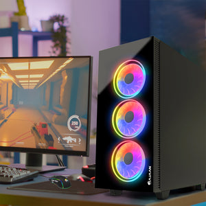 HAJAAN Gaming PC | 32” Inch Curved Gaming Monitor | Intel Core i7 Processor | GeForce RTX 4060 | Wi-Fi Ready | Windows 11 Pro