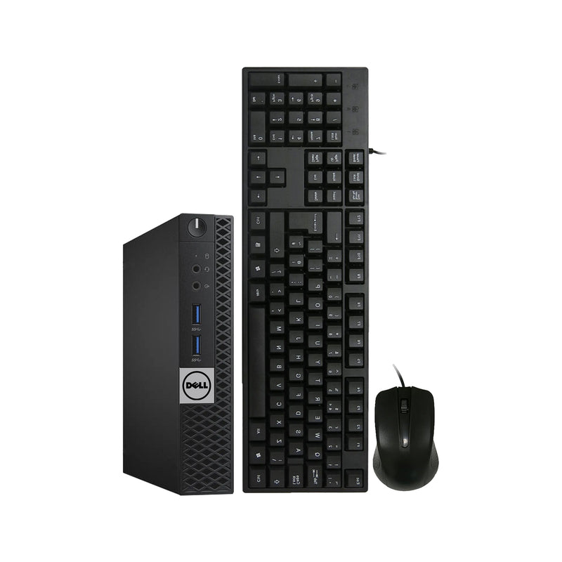 Dell OptiPlex 3040 Tiny Desktop PC, Intel Core i5 - 6th Gen Up to 3.10GHz Processor, 16GB - 32GB DDR4 RAM, 256GB - 1TB SSD, Windows 10 Pro, Keyboard & Mouse - Refurbished