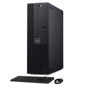 Dell OptiPlex 3070 SFF Desktop Computer PC | Intel 9th Gen Hexa-Core i5 up to 4.40 GHz Processor | 16GB - 32 GB RAM | 512GB - 2TB SSD | Windows 11 Pro | Keyboard and Mouse | WIFI - Refurbished