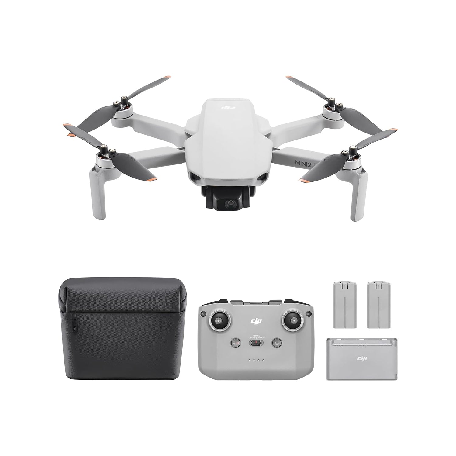 DJI Mini 2 SE Fly More Combo - Compact, Lightweight and Foldable Mini Drone with 2.7K Camera, 31-min Flight Time, Under 249 gm with Intelligent Features (CP.MA.00000574.01)