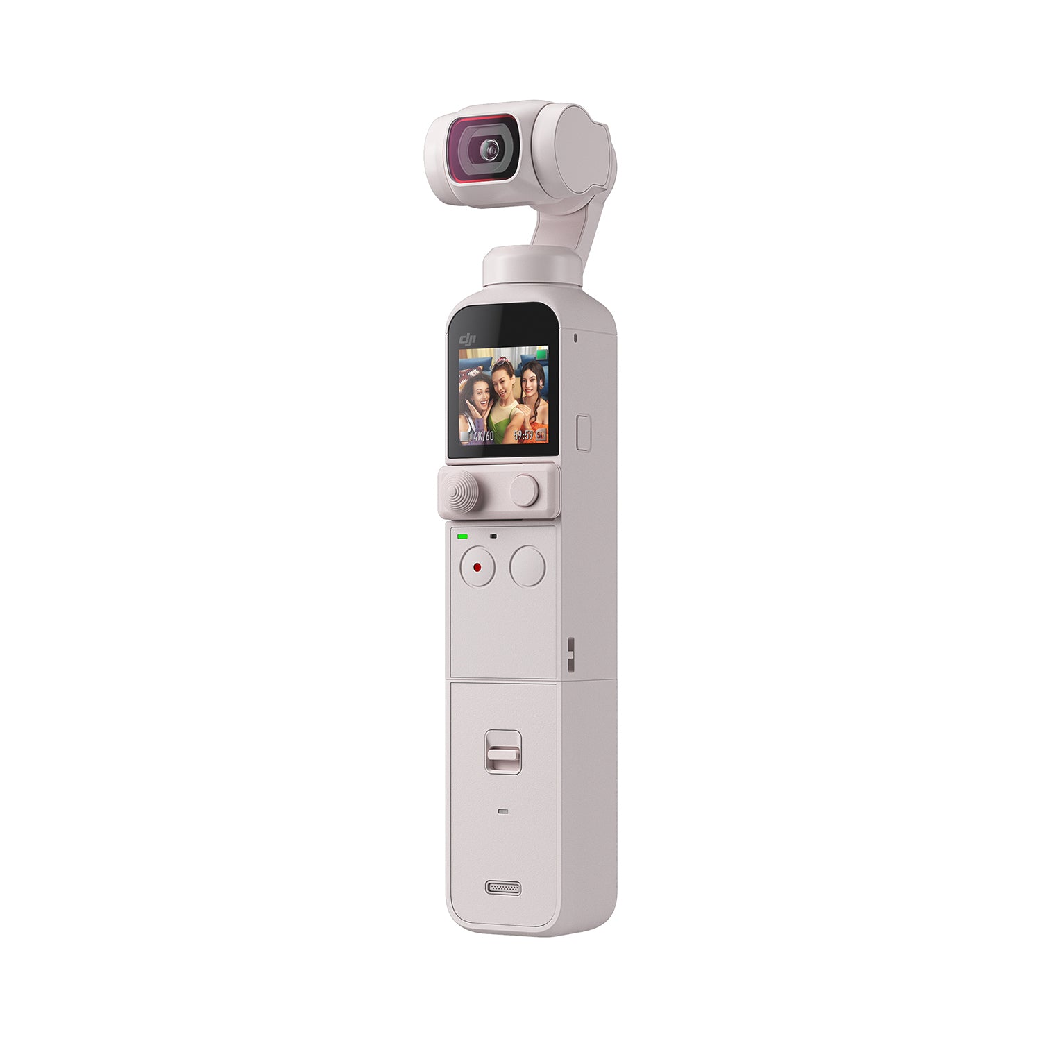 DJI Pocket 2 Exclusive Combo - Sunset White Pocket-Sized 4K Vlogging Camera, 3-Axis Motorized Gimbal, Portable Video Camera for Android and iPhone - (CP.OS.00000163.01)