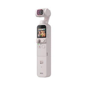 DJI Pocket 2 Exclusive Combo - Sunset White Pocket-Sized 4K Vlogging Camera, 3-Axis Motorized Gimbal, Portable Video Camera for Android and iPhone - (CP.OS.00000163.01)