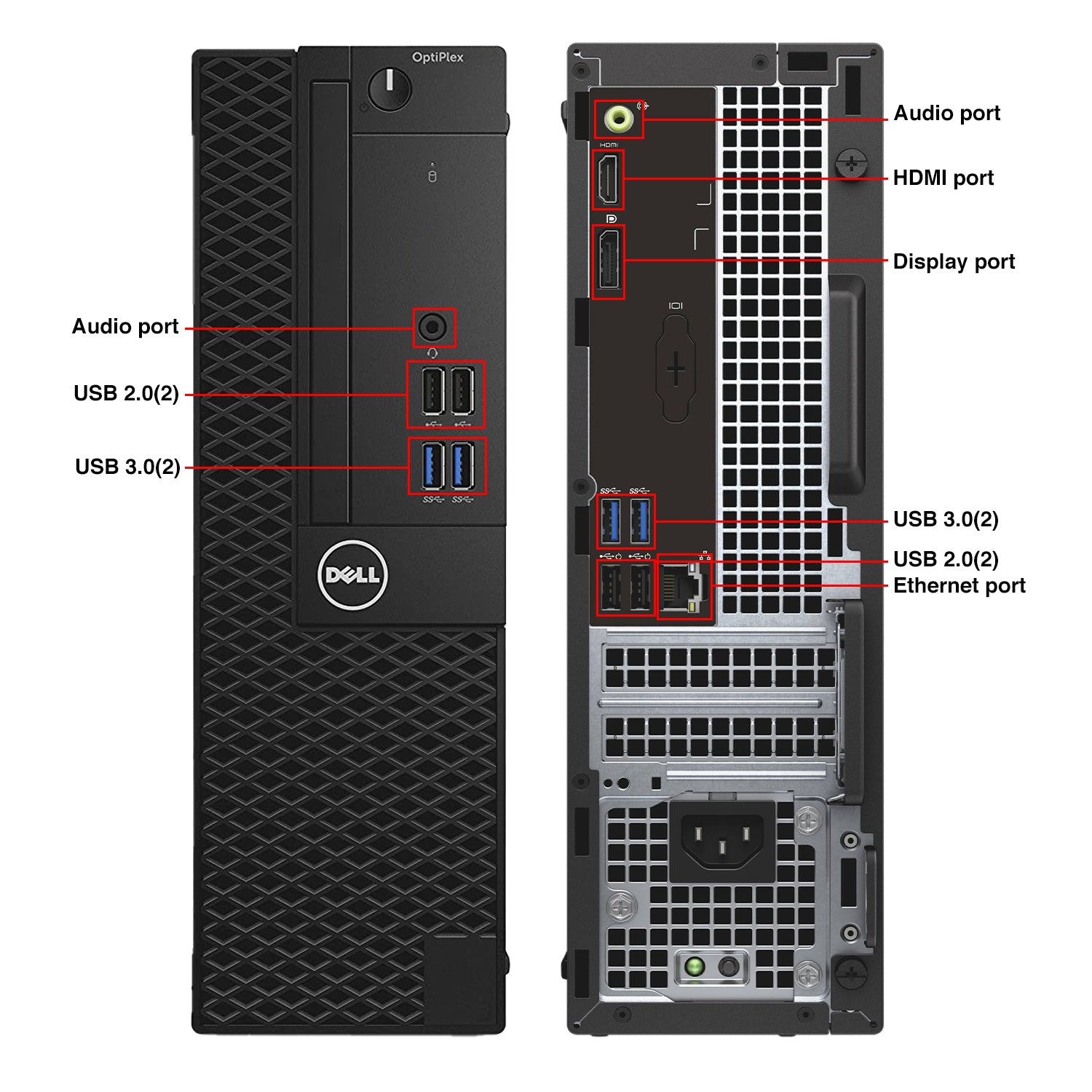 Dell Computer OptiPlex SFF Desktop PC| Intel Core i5 up to 3.60 GHz Processor| 8GB - 32GB DDR4 RAM| 512GB - 2TB SSD| Windows 10 Pro| New 24 - 27 inch FHD Monitor| HDMI| WIFI - Refurbished