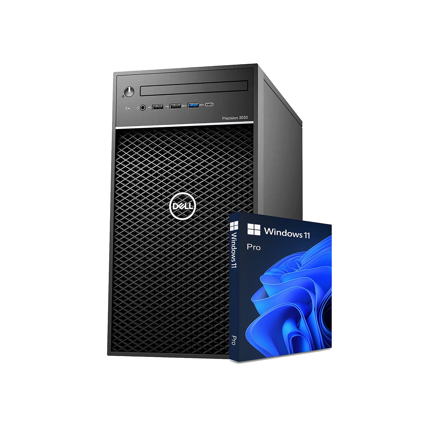 Dell Precision 3630 Tower Desktop Computer PC, Intel i5/ i7 - 9th Gen Processor, 16GB - 32GB DDR4 RAM, 512GB - 2TB SSD, Windows 11 Pro, RGB Keyboard and Mouse, WiFi - Refurbished