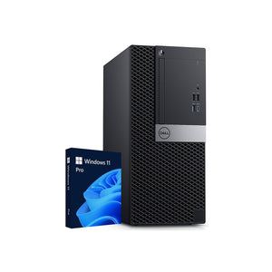 Dell OptiPlex 5060 Tower Business Desktop Computer PC| Hexa Core i5 8th Gen up to 4.10 GHz| 16GB - 32GB DDR4 RAM| 512GB -2TB NVMe SSD| Windows 11 Pro| New 24inch/ 27inch Flat Screen - Refurbished