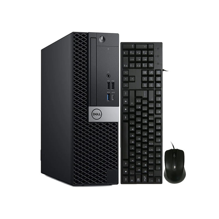 Dell OptiPlex 7050 SFF Desktop, Intel Core i7 7700, 3.6 GHz, 16 GB - 32 GB DDR4 RAM, 512 GB - 1TB NVMe M.2 SSD, 2 TB HDD, HDMI, Wired Keyboard & Mouse, Windows 10 Pro