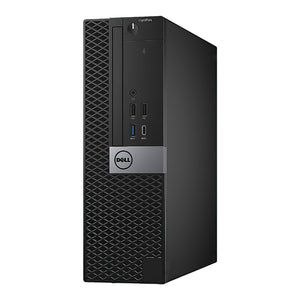 Dell OptiPlex 7050 SFF Desktop PC - Intel Core i5 - 6th Gen Up to 3.60 GHz Processor, 16GB DDR4 RAM, 512GB - 1TB SSD, Windows 10 Pro, New 24/27 inch FHD Monitor, RGB Speaker / SoundBar / Headset - Refurbished