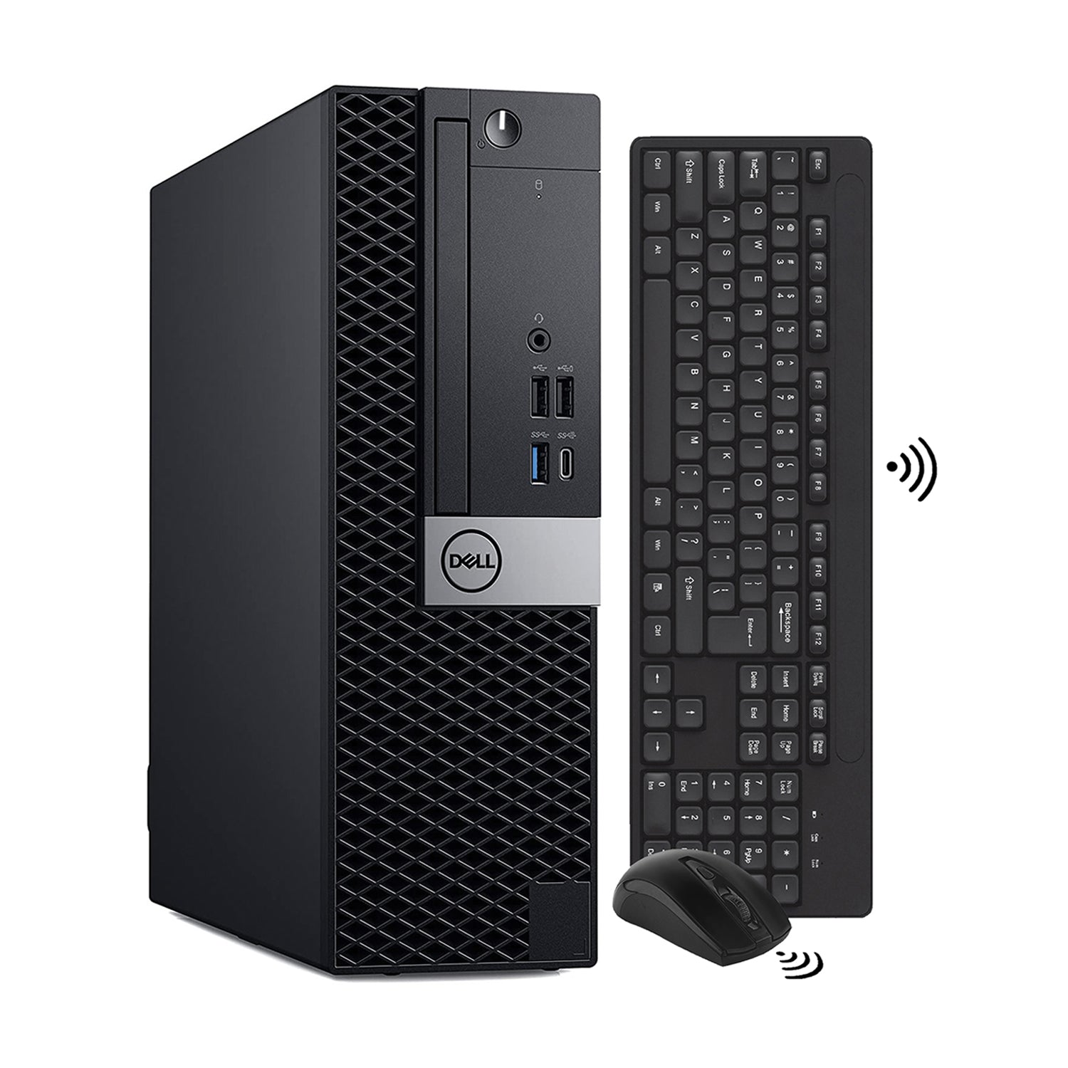 Dell OptiPlex 7050 SFF Desktop, Intel Core i7 7700, 3.6 GHz, 16 GB - 32 GB DDR4 RAM, 512 GB - 1TB NVMe M.2 SSD, 2 TB HDD, 1200mbps Built-in WiFi, HDMI, Wireless Keyboard & Mouse, Windows 10 Pro