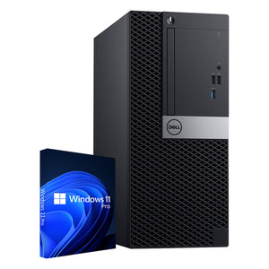 Dell OptiPlex 7070 Tower High Performance Business PC, Intel i5 - 8th Gen / 9th Gen Processor, 16GB - 32GB DDR4 RAM, 512GB - 2TB SSD, OS - Windows 11 Pro, Built-in WiFi - Refurbished