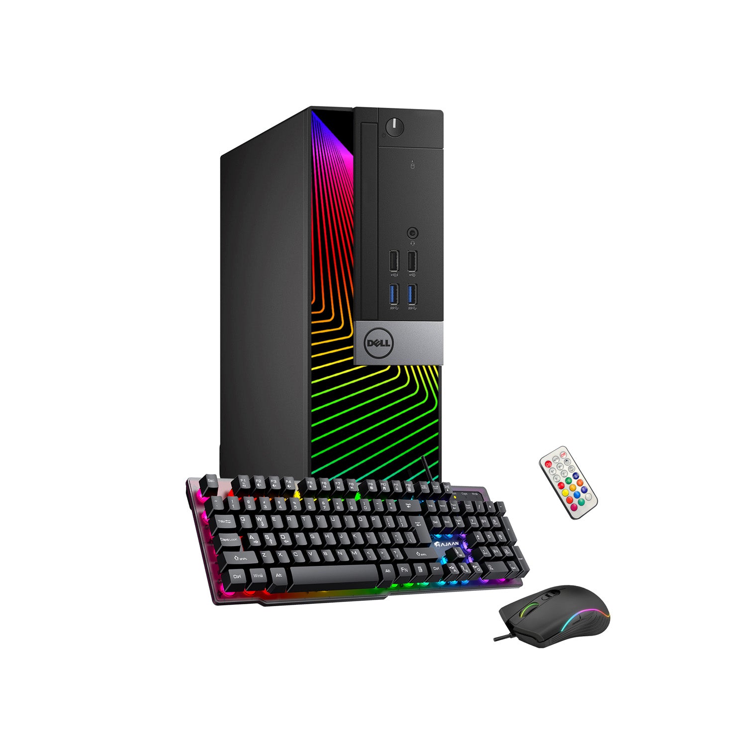 Dell Optiplex RGB Desktop Computer PC, Intel Hexa-Core i5-8500 up to 4.10 GHz, 32GB DDR4 RAM, 2TB NVMe SSD, Dual Monitor Support, Windows 11 Pro, WiFi + Bluetooth - Refurbished