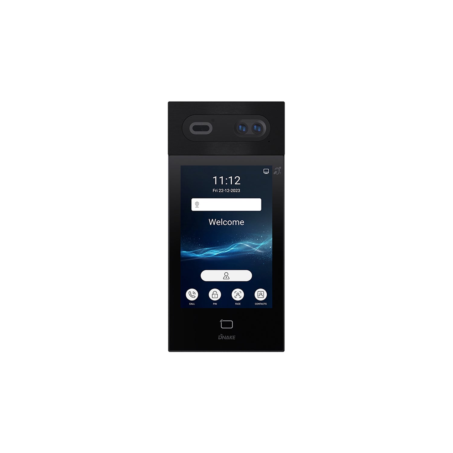 Dnake S617 Dual HD Cameras - 8 Inch Facial Recogination Android 2MP PoE+ DoorPhone Station, IPS LCD Display, 120° Wide viewing angle, Support Surface & Flush Mounting Box