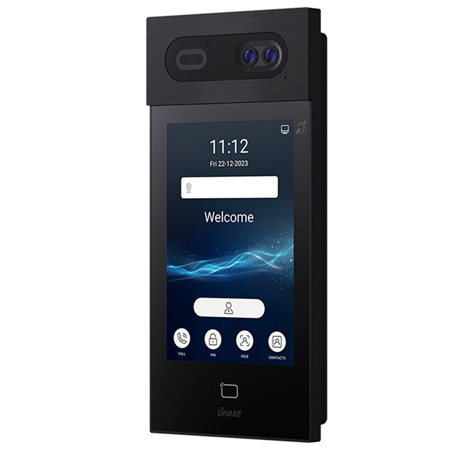 Dnake S617 Dual HD Cameras - 8 Inch Facial Recogination Android 2MP PoE+ DoorPhone Station, IPS LCD Display, 120° Wide viewing angle, Support Surface & Flush Mounting Box