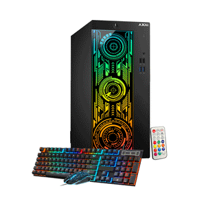AXOII ELECTRA RGB Gaming Desktop Computer PC, Intel Core - I5/I7 Processor, Graphics Card - RX 550 / GTX 1050 / GTX 1650 / RTX 3050, 32GB DDR4 RAM, 1TB NVMe SSD, Wi-Fi, Bluetooth - Windows 11 Pro