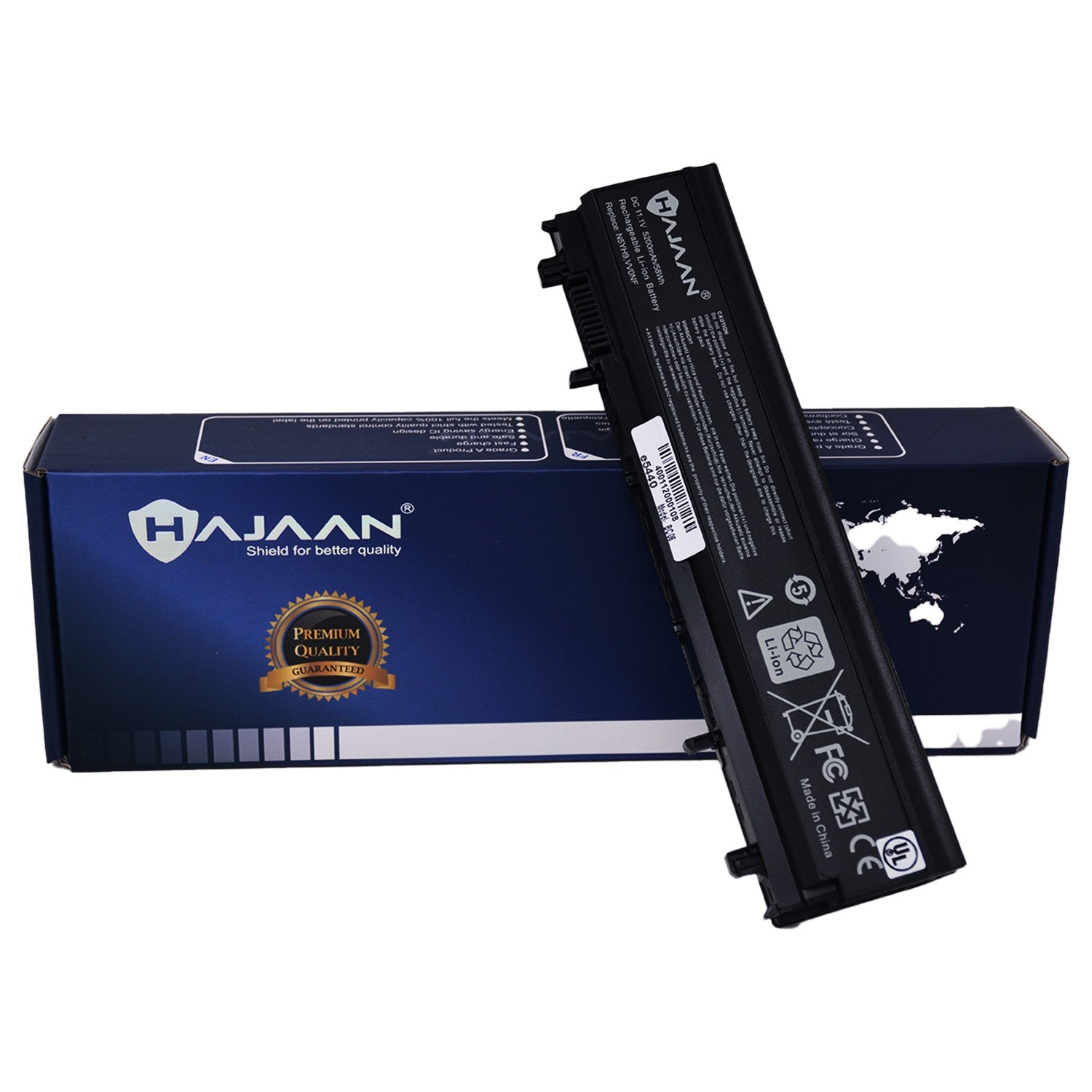 HAJAAN Replacement Laptop Battery for DELL Latitude E5440 ,E5540, Fit P/N: VVONF, N5YH9 Li-ion(5200mAh/58Wh, 6-Cells,11.1V ), 1 Year Warranty