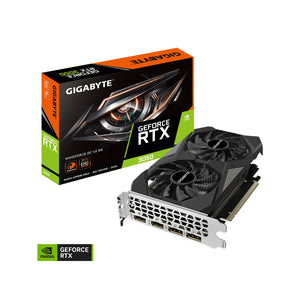 GIGABYTE GeForce RTX 3050 WindForce 0C V2 6G Graphics Card - 6GB GDDR6, PCL Express 4.0 Video Card, HDMI / Display Port - (GV-N3050WF2OCV2-6GD)