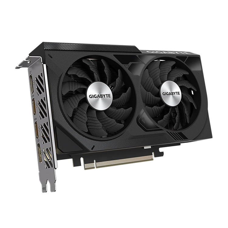GIGABYTE GeForce RTX 4060 WINDFORCE OC 8G Graphics Card | 3D Active fan With Unique Blade Fan | 8GB GDDR6 | 2x HDMI, 2x Display Port - (GV-N4060WF2OC-8GD)