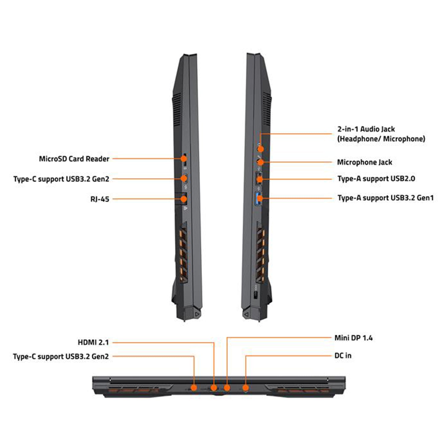 Gigabyte G6 MF Gaming Laptop - 16" FHD+ (1920x1200) WUXGA / Intel Core i7 - 13620H Up to 4.90GHz Processor CPU / GeForce RTX 4050 Graphics Card / 16GB DDR5 RAM / 1TB SSD / Window 11 Home