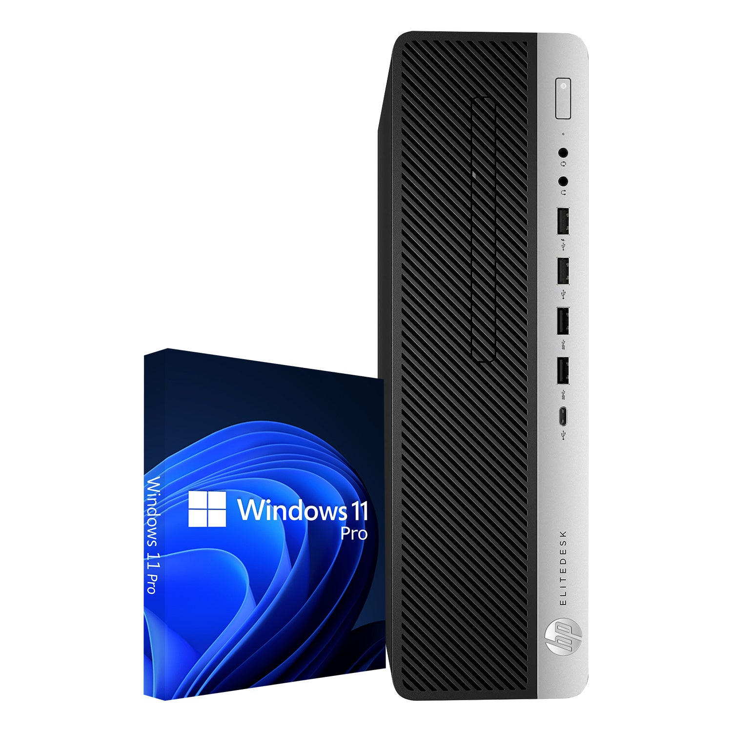 HP EliteDesk 800 G5 SFF High Performance Desktop Computer PC - Intel Core i5/ i7 - 9th Gen Processor, 16GB - 32GB DDR4 RAM, 512GB - 2TB SSD, Windows 11 Pro, Wired Keyboard and Mouse - Refurbished