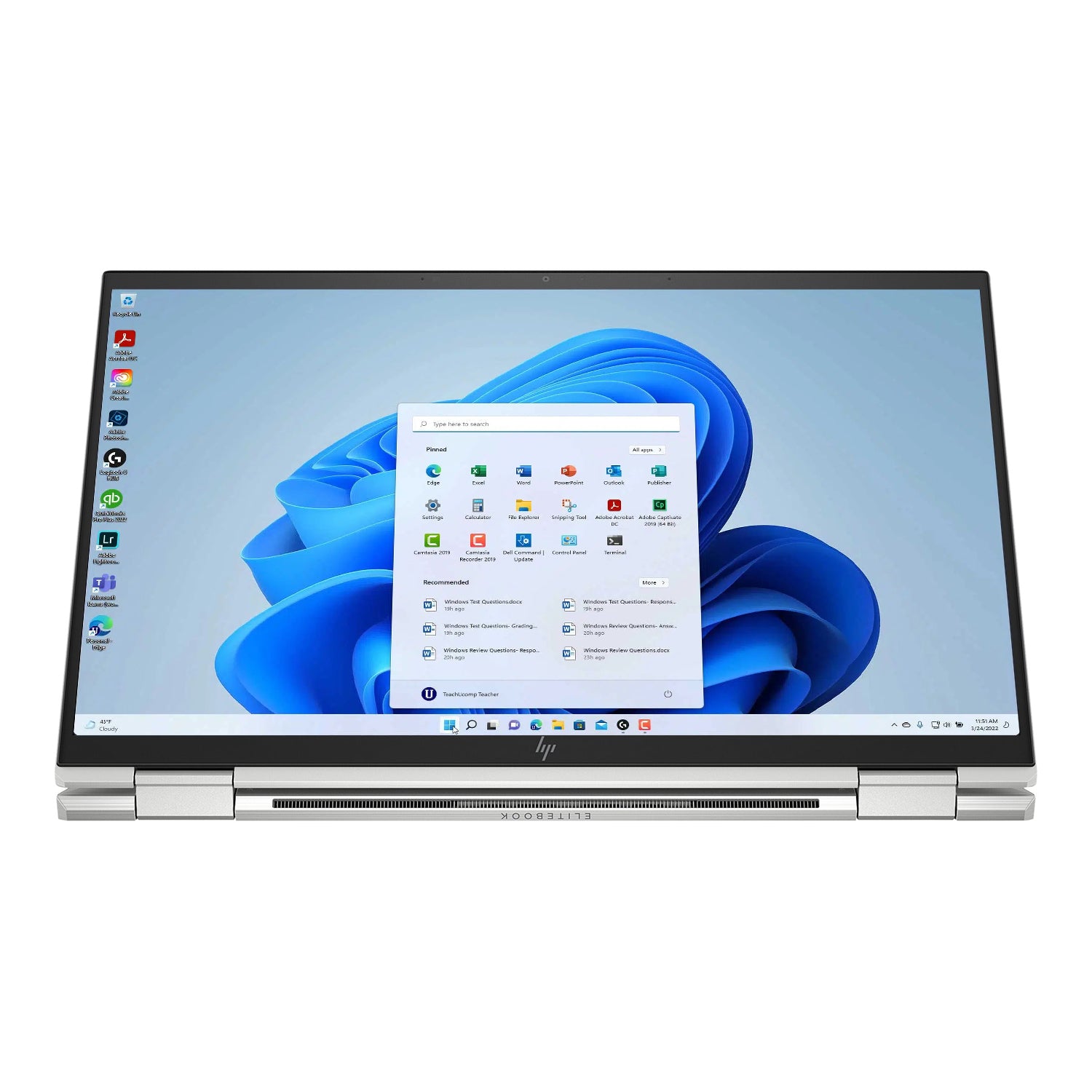 HP EliteBook x360 1040 G7 2 -in- 1 Notebook Laptop | Intel Quad-Core i5 - (10310U) 10th Gen | 16GB DDR4 RAM | 256GB - 2TB NVMe SSD | Windows 11 Pro | FHD Touch Screen, Backlit Keyboard - Refurbished