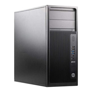 HP Z240 Workstation Tower PC, Intel Core i5/ i7 - 6th Gen Processor, 16GB - 32GB DDR4 RAM, 256GB - 1TB SSD, Windows 10 Pro, Keyboard Mouse - Refurbished