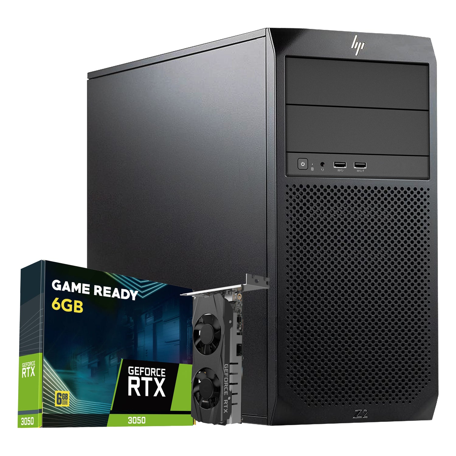 HP Z2 G4 Tower High Performance Workstation PC With GeForce RTX 3050 6GB Graphics Card, Intel Core i5 - 8th Gen Up to 4.10 GHz Processor, 16GB - 32GB DDR4 RAM, 512GB - 2TB SSD, OS - Windows 11 Pro - Refurbished