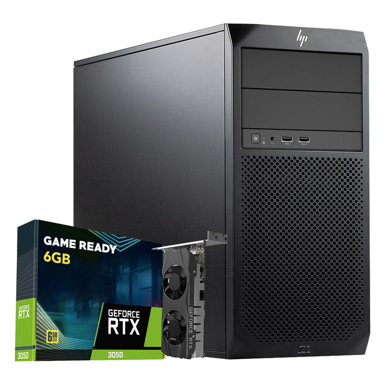 HP Z2 G4 Tower High Performance Workstation PC With GeForce RTX 3050 6GB Graphics Card, Intel Core i5 - 8th Gen Up to 4.10 GHz Processor, 16GB - 32GB DDR4 RAM, 512GB - 2TB SSD, OS - Windows 11 Pro - Refurbished