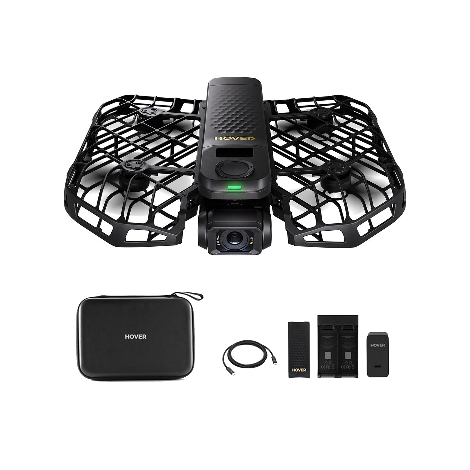 HoverAir X1 PROMAX Basic Combo Drone - 8K Self-Flying Pocket-Sized, Under 192g Foldable Design, 16-Max Flight Time, Black (SP06H008)