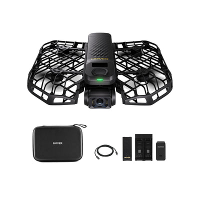 HoverAir X1 PROMAX Basic Combo Drone - 8K Self-Flying Pocket-Sized, Under 192g Foldable Design, 16-Max Flight Time, Black (SP06H008)