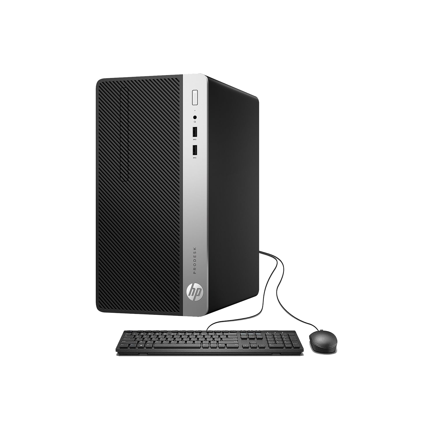HP ProDesk 400 G4 Business Tower High Performance Desktop PC (Intel Core i5 7th Gen Processor / 16GB - 32GB DDR4 RAM / 256GB - 1TB SSD / Windows 10 Pro) Keyboard and Mouse - Refurbished
