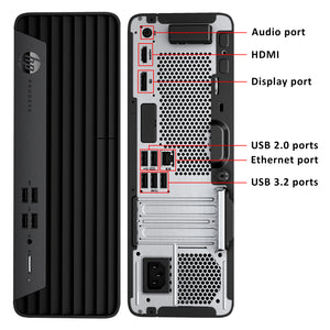 HP ProDesk 400 G7 SFF Business Desktop PC | Intel Core i7- 10th Gen Up to 4.80GHz Processor | 16GB - 32GB DDR4 RAM | 512GB - 2TB SSD | WINDOWS 11 PRO Wireless Keyboard and Mouse - Refurbished