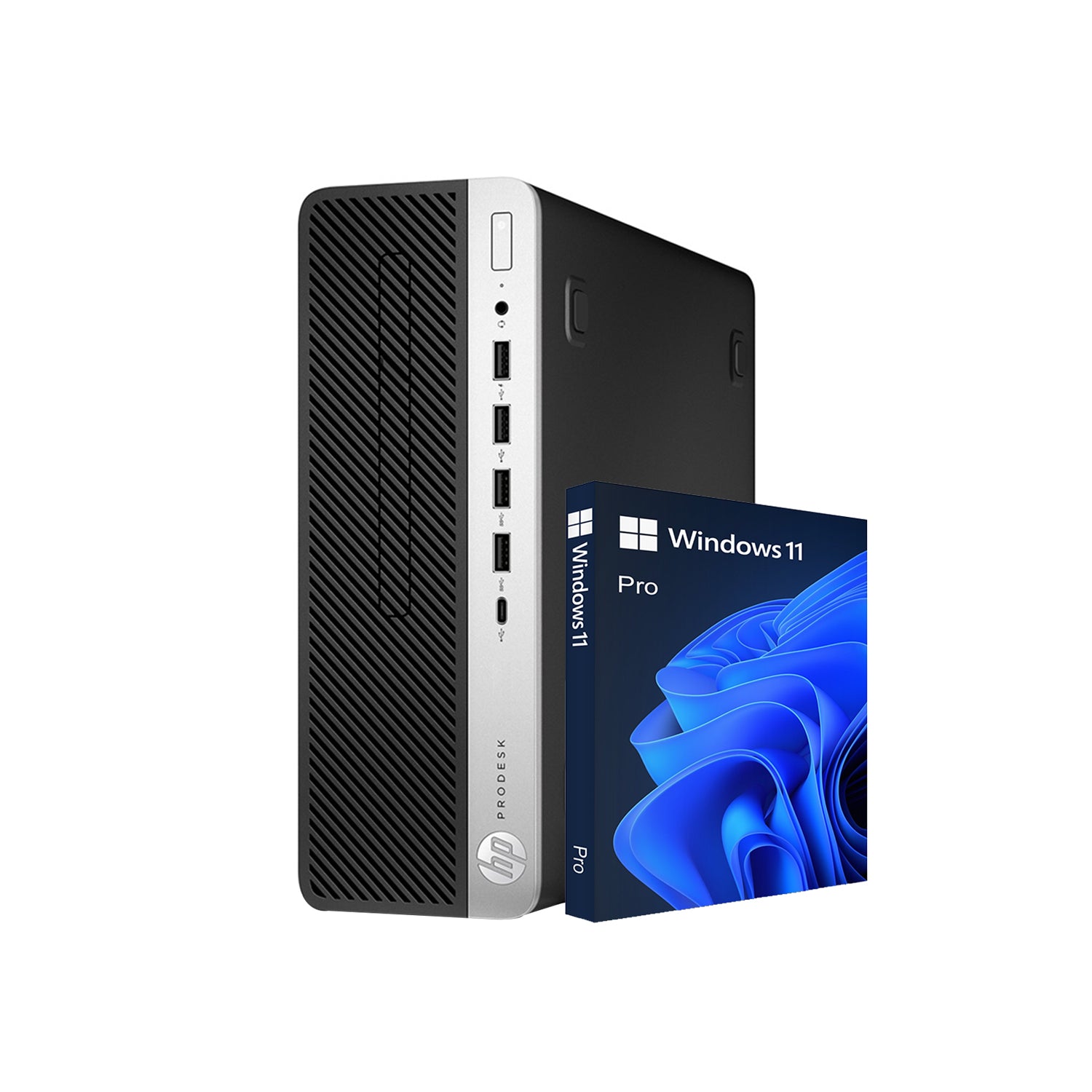 HP ProDesk 600 G5 SFF Business Desktop Computer PC(Intel Core i5/i7 - 9th Gen Processor| 16GB - 32GB DDR4 RAM| 512GB - 2TB SSD| WINDOWS 11 PRO) Wireless Keyboard and Mouse - Refurbished