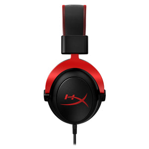 HyperX Cloud II – Wired Gaming Headset for PC, Active Noise Cancellation, Durable Aluminum Frame, Detachable Microphone, Compatibility With PC, PS5, PS4, Black-Red