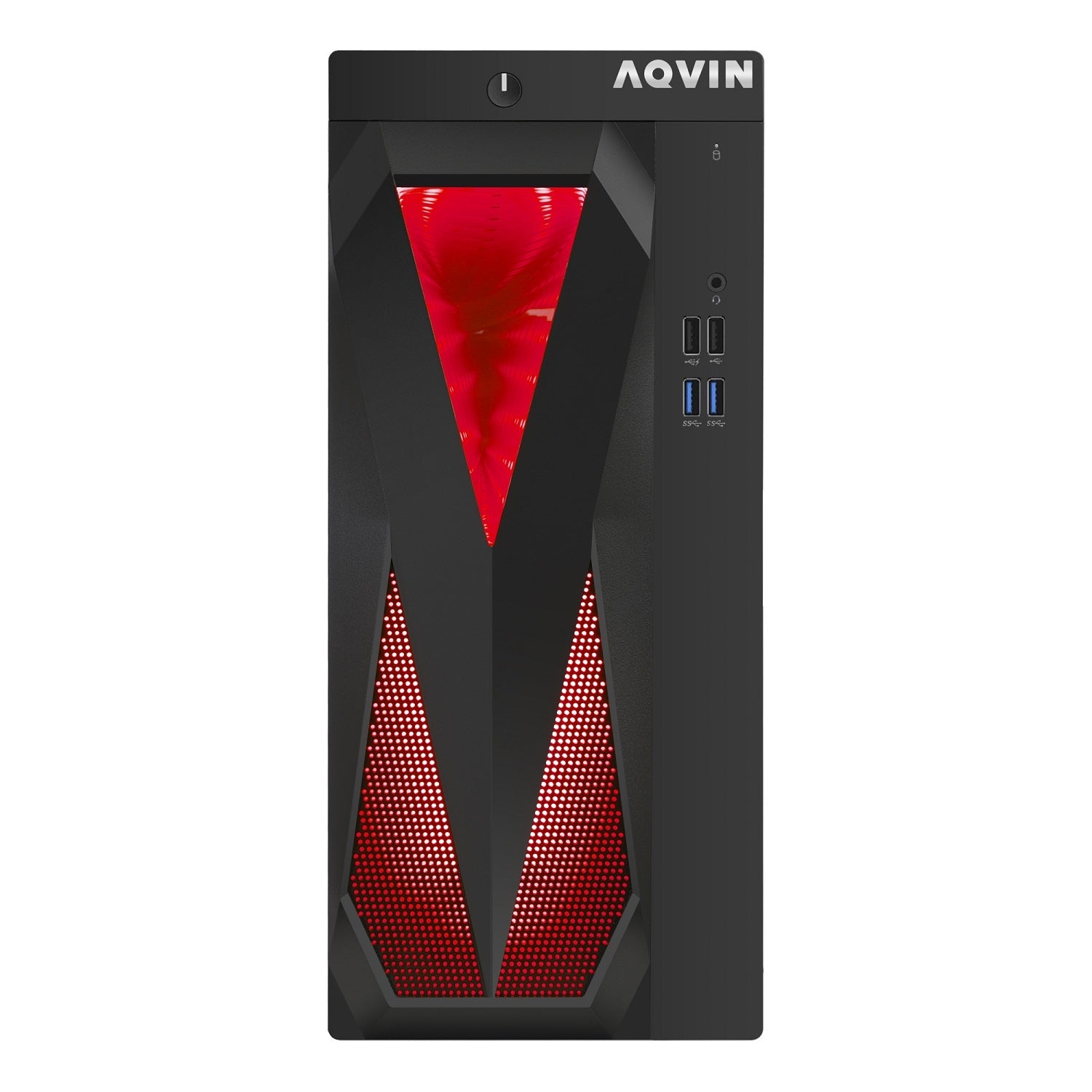 AQVIN Tower Desktop Computer Windows 11 Pro Gaming PC, 27-inch Curved Gaming Monitor, Intel Core i5 - i7 8th Gen CPU,  32GB DDR4 RAM, 1TB SSD, RX 550/GTX1630/1050Ti/1650 HDMI, WIFI - Refurbished