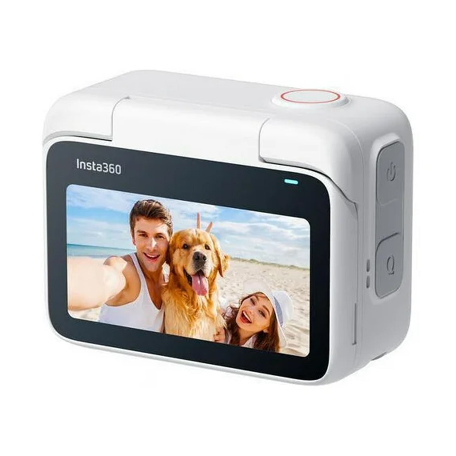 Insta360 GO 3 (Arctic White) - 64GB Storage Tiny Mighty 2.7K Action Vlogging Camera, Portable And Mount AnyWhere, IPX8 Waterproof Up to 16ft - (CINSABKA_GO301)