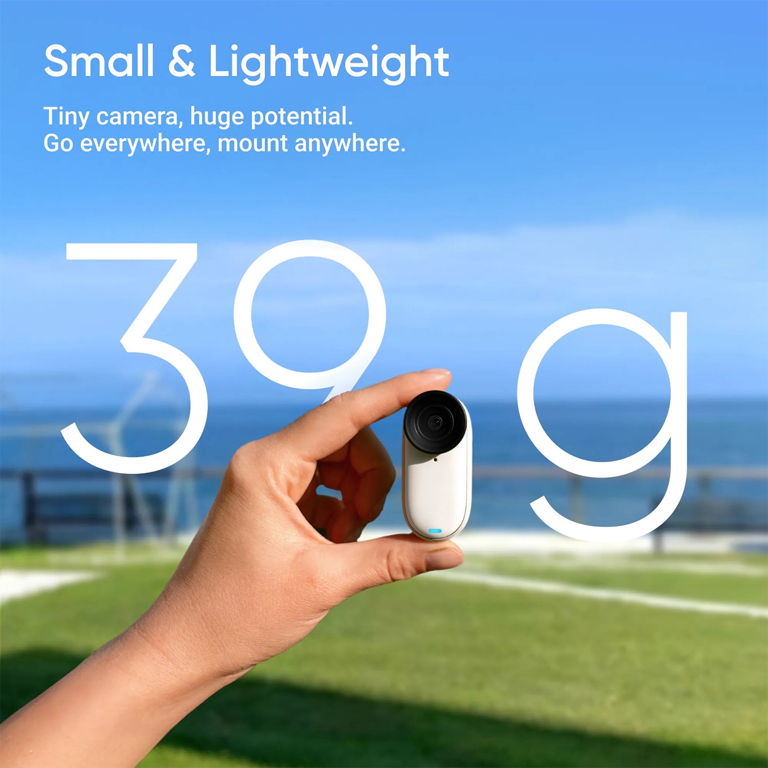 Insta360 GO 3S Standard Bundle - 64GB - 128GB Storage Tiny Mighty 4K Action Camera, Portable And Mount AnyWhere - Arctic White / Midnight Black
