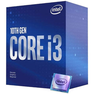 Intel Core i3-10100F - Core i3 10th Gen Comet Lake Quard-Core Processor (6MB Cache, Up to 4.30 GHz) LGA 1200 Socket, 65W Desktop Processor - (BX8070110100F)