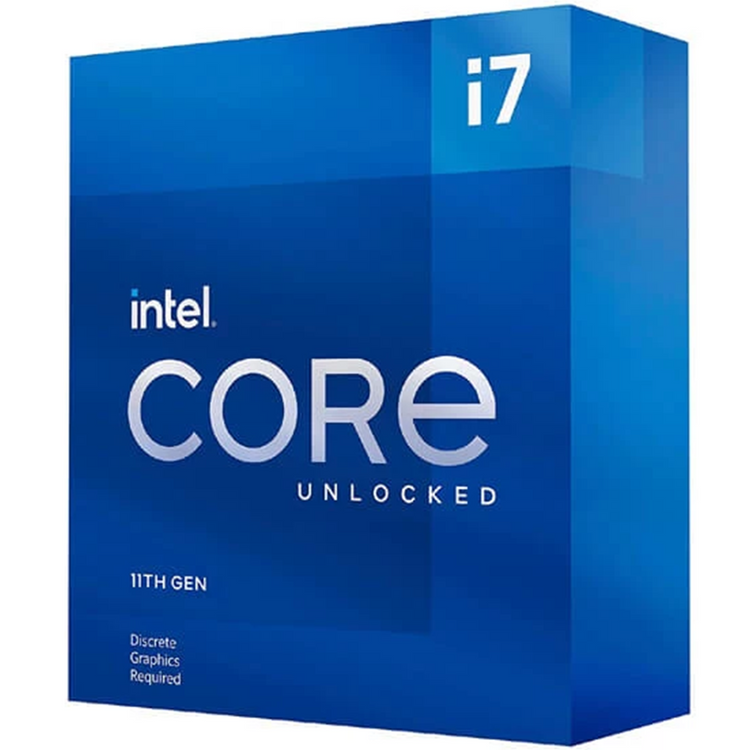 Intel Core i7 - 11700KF - Core i7 11th Gen Rocket Lake 8-Core,16-Thread Up to 5.00 GHz, LGA 1200 Socket, 16 MB Intel Smart Cache, 125W Desktop Processor - (BX8070811700KF)