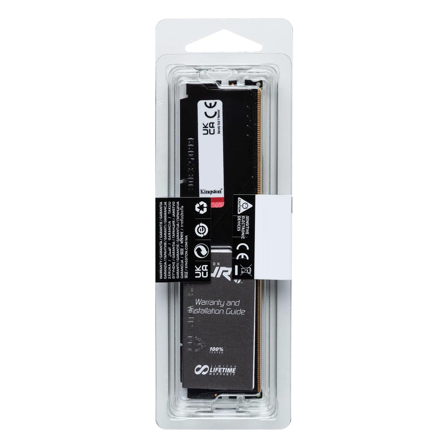 Kingston Fury Beast 8GB (1Gx 64 Bit) - DDR5 Technology Desktop Memory, 5200 MHz Memory Speed, CL40 SDRAM (Synchronous DRAM) / Black - KF552C40BB-8