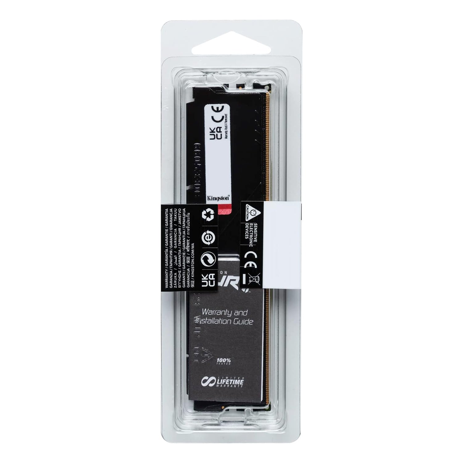 Kingston Fury Beast 8GB (1Gx 64 Bit) - DDR5 Technology Desktop Memory, 5600 MHz Memory Speed, CL40 SDRAM (Synchronous DRAM) / Black - KF556C40BB-8